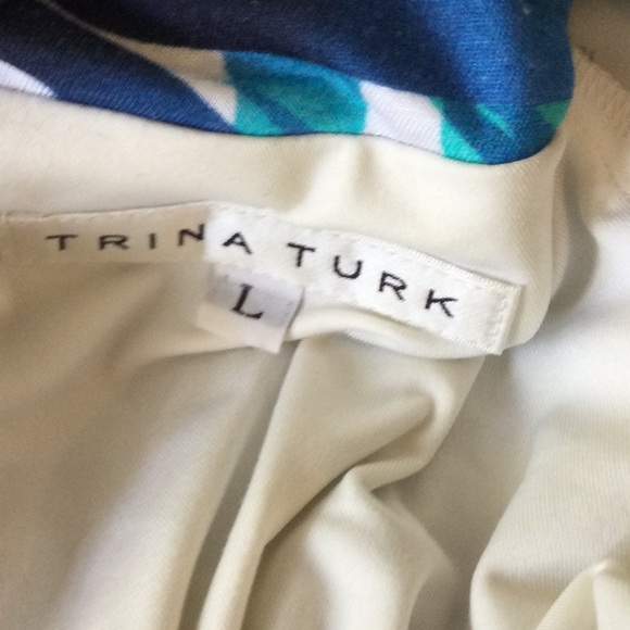 Trina Turk halter maxi dress with gold cross detail in the front - Picture 5 of 5